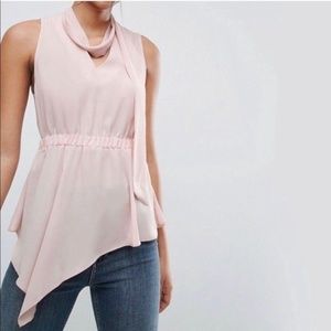 NWOT Pink Conservative Sophisticated Top Size 6